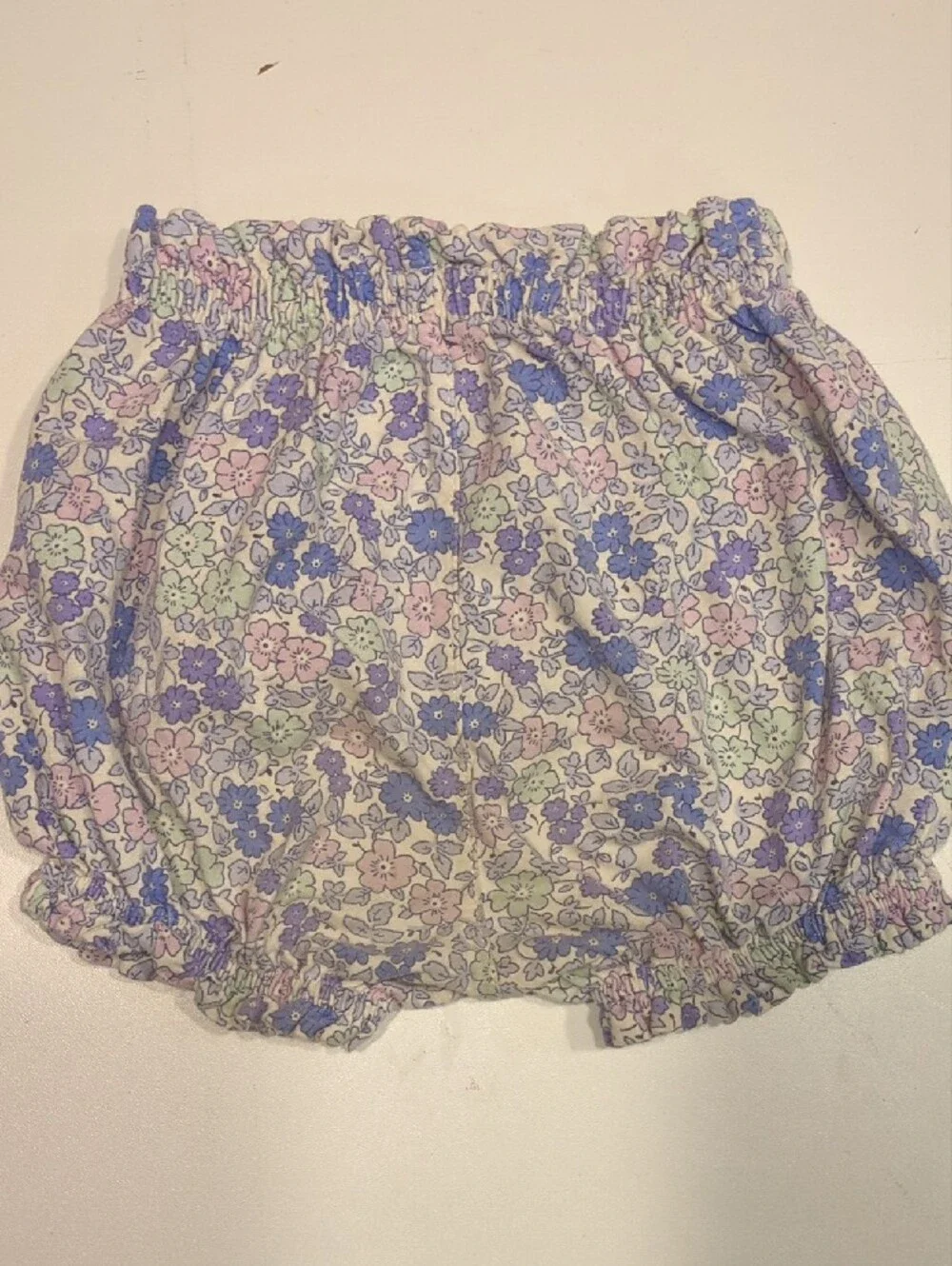 GAP Floral Print & Light Blue Baby Bloomers Set